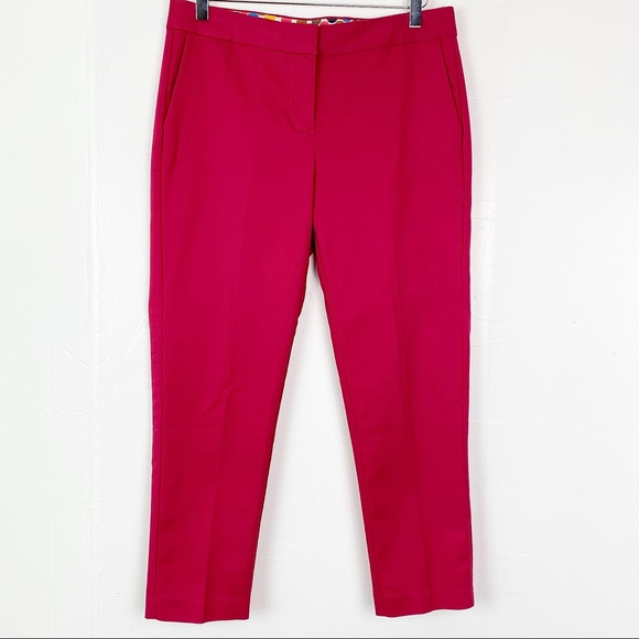 Boden Pink Crop Trouser Dress Pants US 10R - Picture 1 of 9